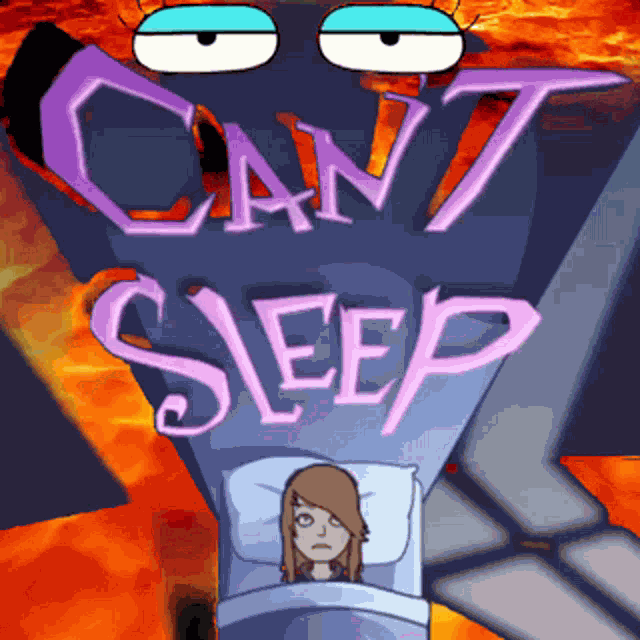Cant Sleep Tired GIF