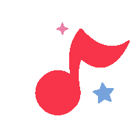 Canticos Music Note Sticker