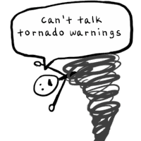 Canttalktornadowatch Tornadocoming Sticker