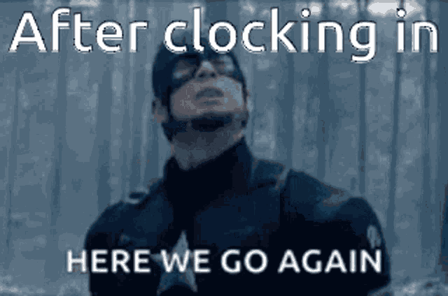 Captain America Here We Go Again GIF