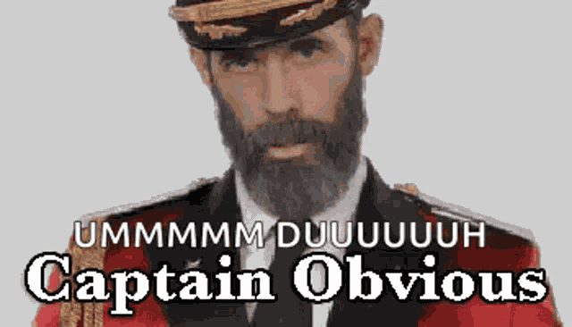 Captain Obvious Obviously GIF