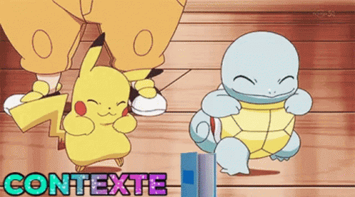 Carapuce Et Pikachu Contexte GIF