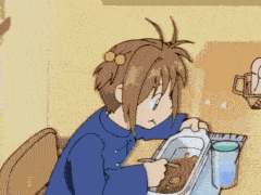 Cardcaptor Sakura Eating GIF