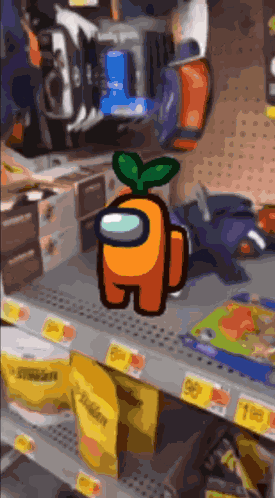 Carrot Among Us GIF