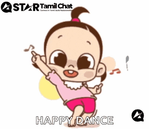 Cartoon Girl Dance Sanjay Chat GIF