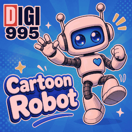 Cartoon Robot Animated Robot GIF