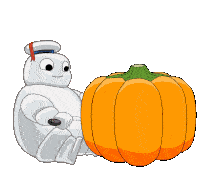 Carving Pumpkin Puft Sticker