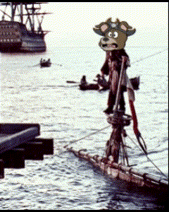 Cashew Gets A Job Pirate GIF