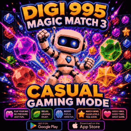 Casual Gaming Mode Digi 995 Magic Match 3 GIF