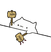 Cat Ban Sticker