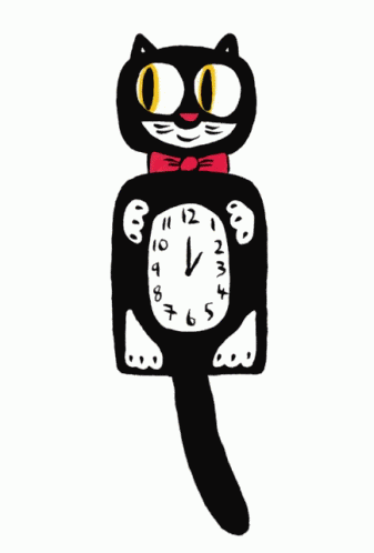 Cat Clock GIF