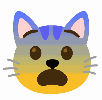 Cat Emoji Fearful GIF