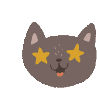 Cat Exited Sticker