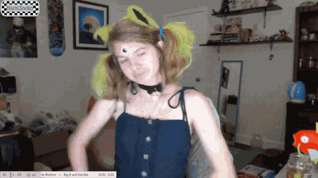 Cat Girl Waving Arms GIF