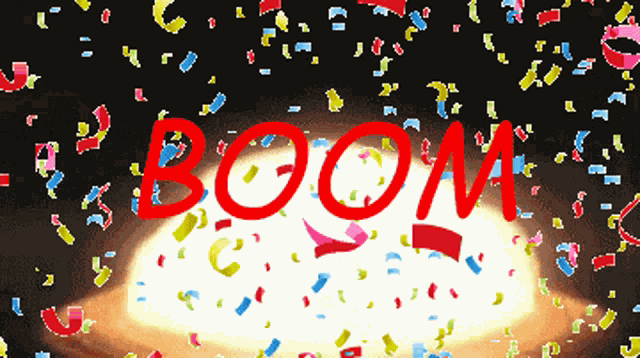 Celebratory Boom Boom GIF