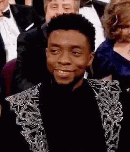Chadwick Boseman Happy GIF