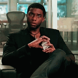 Chadwick Boseman Tchalla GIF