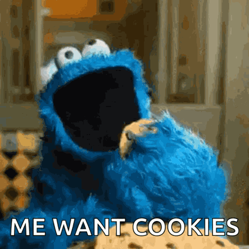 Champagne Barbie Cookie Monster GIF
