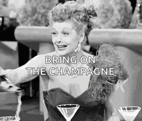 Champagne Happy GIF