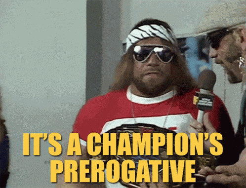 Champion Macho Man GIF