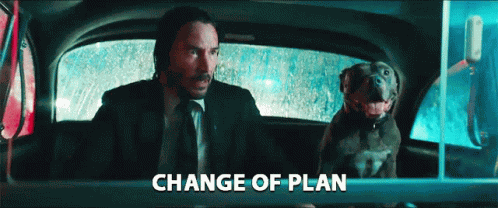 Change Of Plan Keanu Reeves GIF
