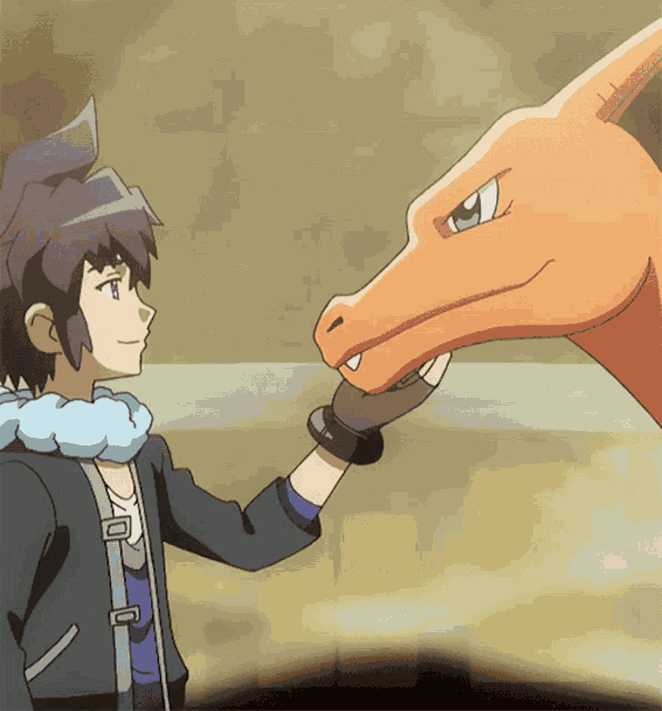 Charizard Petting GIF