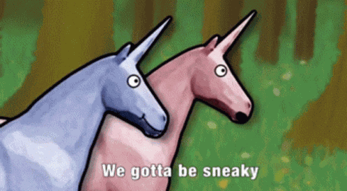 Charlietheunicorn Sneaky GIF