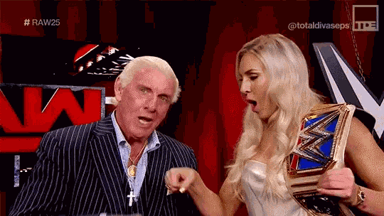 Charlotte Flair Ric Flair GIF