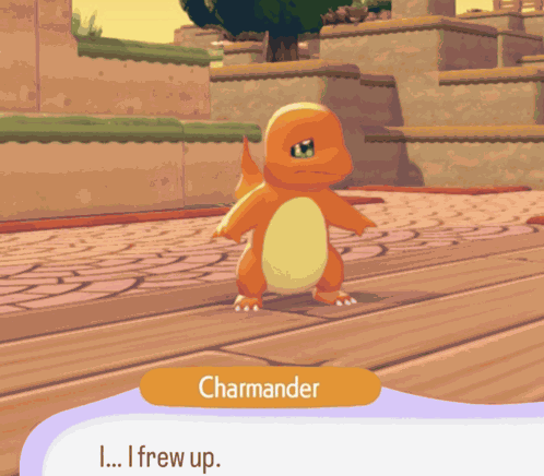 Charmander I Threw Up GIF