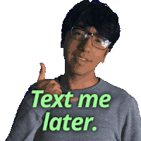 Chat Later Chat With Me Later Sticker