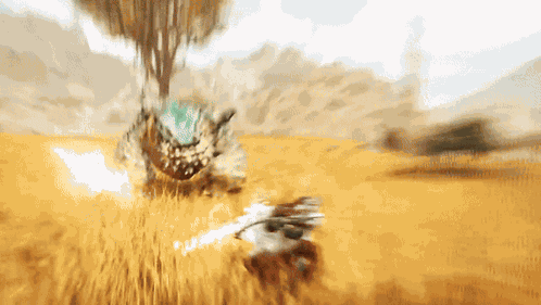 Chatacabra Vs Hunter Mh Wilds GIF