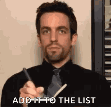 Check List Bj Novak GIF