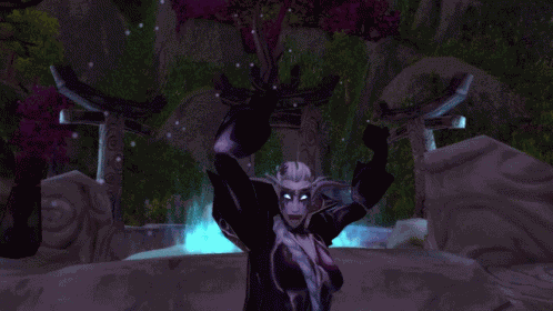 Cheer Nightelf Night Elf Kaldorei Warcraft Alshain Alshaïn GIF