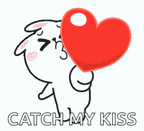 Cheer Rabbit Muah GIF