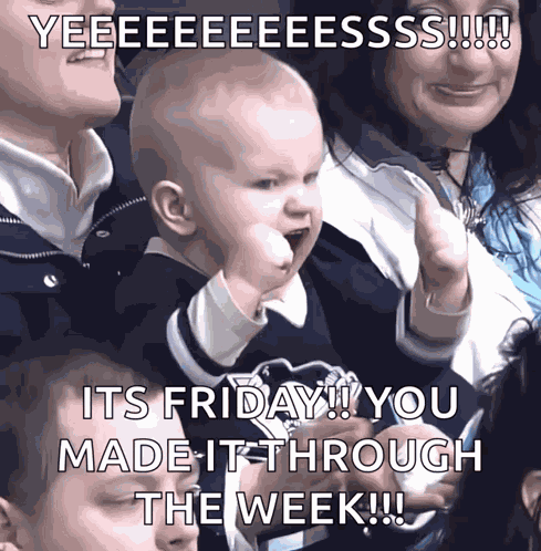 Cheering Baby Yeah GIF