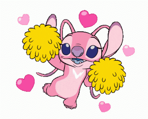 Cheering Lilo And Stitch GIF