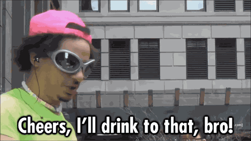 Cheers I'Ll Drink To That GIF