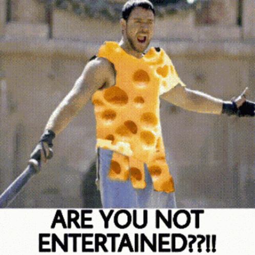 Cheese Gladiator GIF