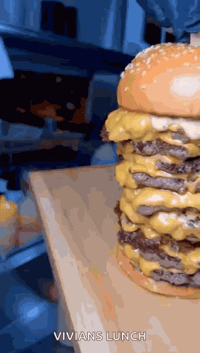 Cheeseburger Stacked GIF