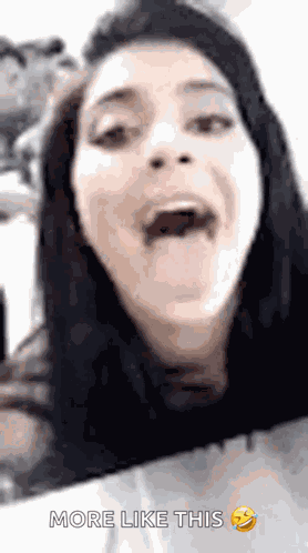 Chelsea Mouth Open GIF