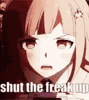 Chiaki Nanami Shut Up GIF