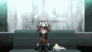Chiaki Nanami Sleepy GIF