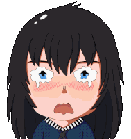 Chibi Sad Sticker