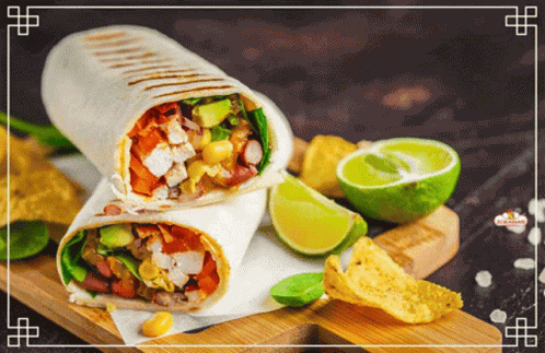 Chicken Burrito High Protein Breakfast For Weight Loss GIF