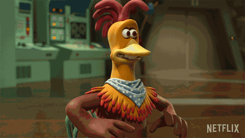 Chicken Dance Rocky GIF