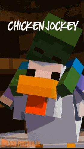 Chicken Jockey Minecraft Movie GIF