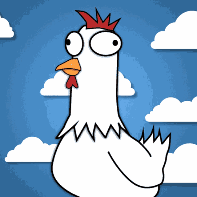 Chicken Off Sky Pfp GIF
