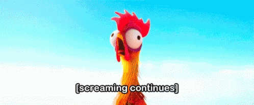 Chicken Scream GIF