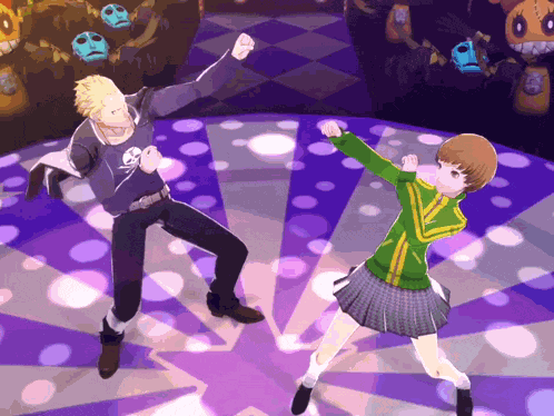 Chie Kanji Punch Air Dance GIF