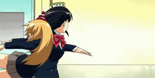 Chikku Neesan Girl Hit Wall GIF
